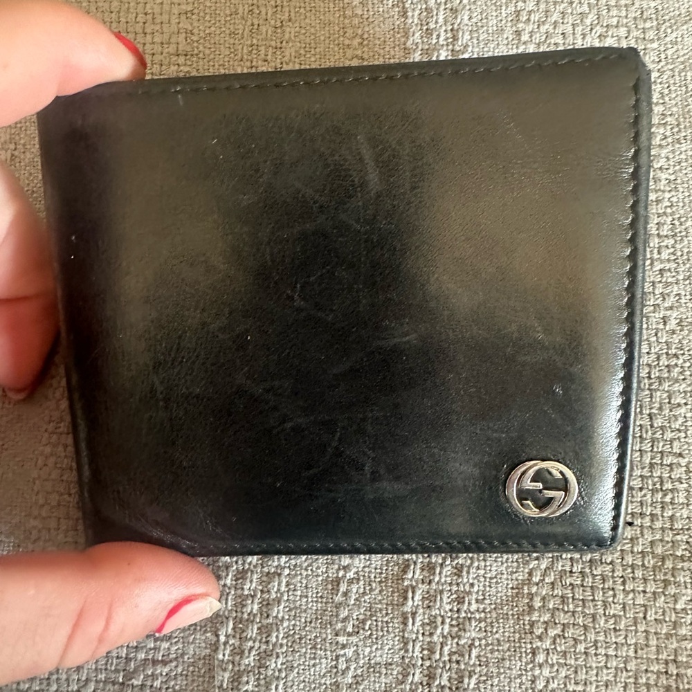 Gucci Black Leather Card Holder